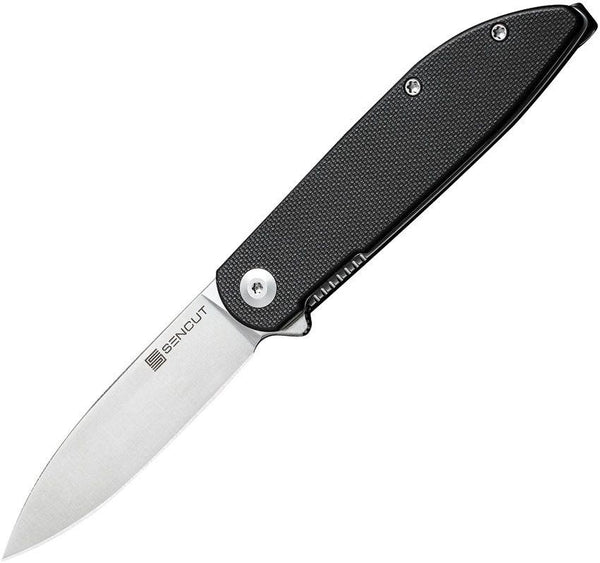 SENCUT BocII II Linerlock Black G10 Satin D2 - Knives.mx