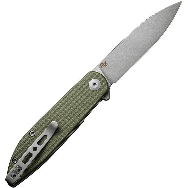 SENCUT BocII II Linerlock OD Green G10 Stonewash D2 - Knives.mx