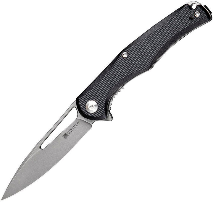 SENCUT Citius Linerlock Black G10 Stonewash 9Cr18MoV - Knives.mx