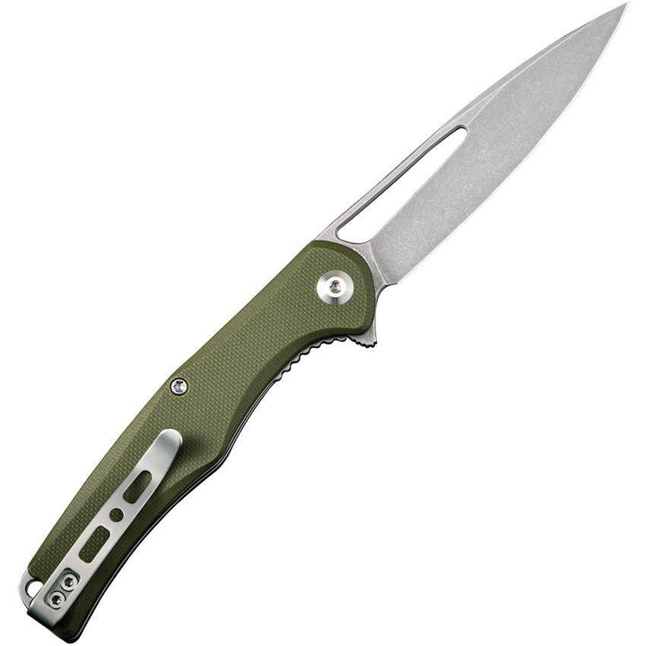 SENCUT Citius Linerlock OD Green G10 Stonewash 9Cr18MoV - Knives.mx