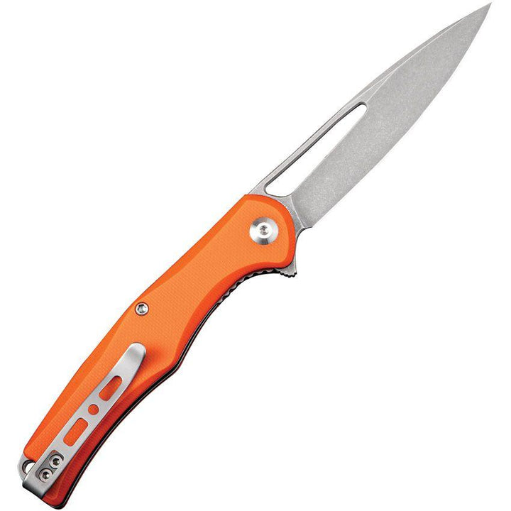 SENCUT Citius Linerlock Orange G10 Stonewash 9Cr18MoV - Knives.mx