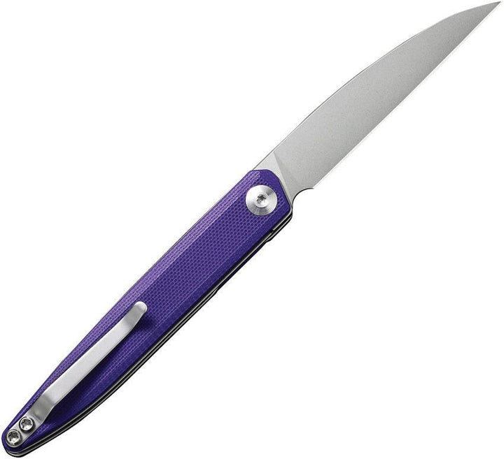 SENCUT Jubil Linerlock Purple G10 Stonewash Wharncliffe D2 - Knives.mx