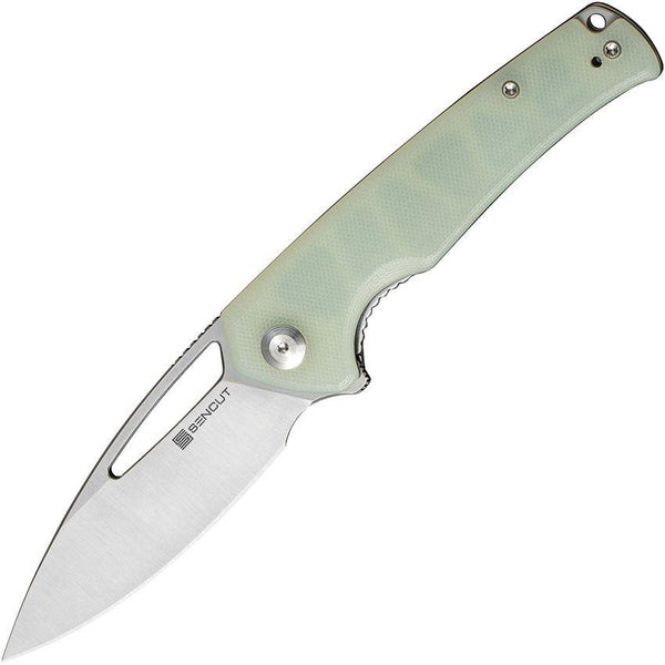 SENCUT Mims Linerlock Jade G10 Satin 9Cr18MoV - Knives.mx