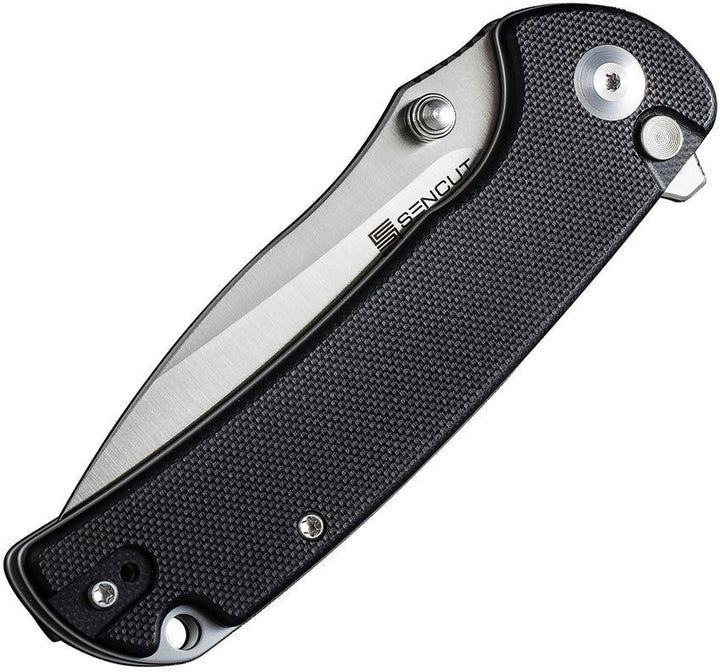 SENCUT Pulsewave Button Lock Black G10 Satin 9Cr18MoV - Knives.mx