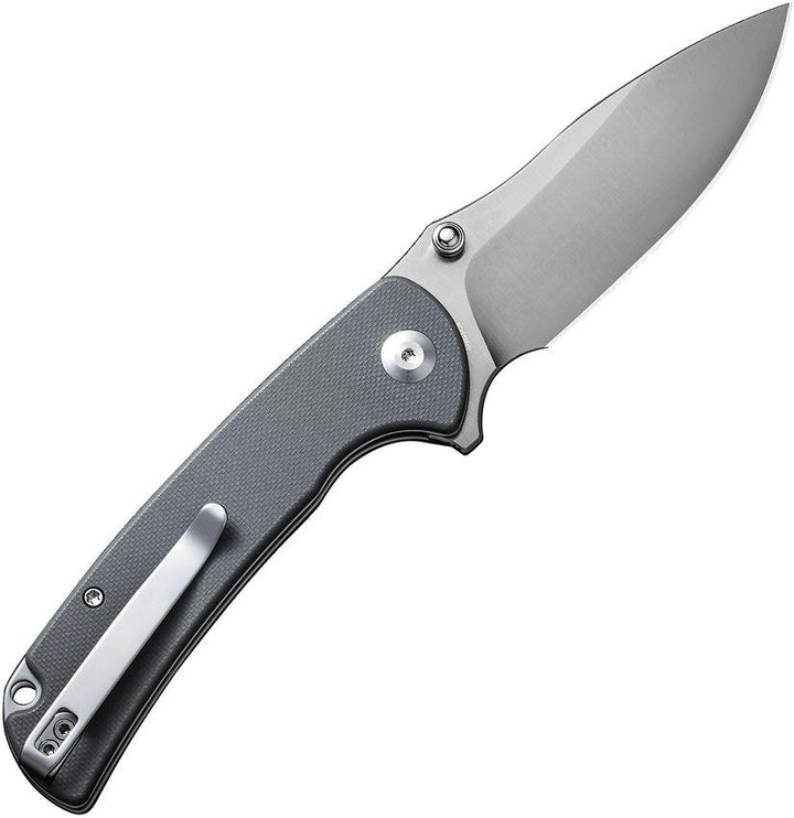 SENCUT Pulsewave Button Lock Gray G10 Satin 9Cr18MoV - Knives.mx