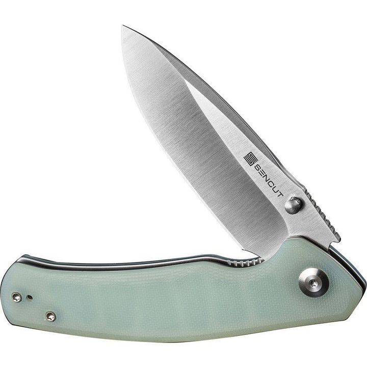 SENCUT Slashkin Linerlock Jade G10 Satin D2 - Knives.mx