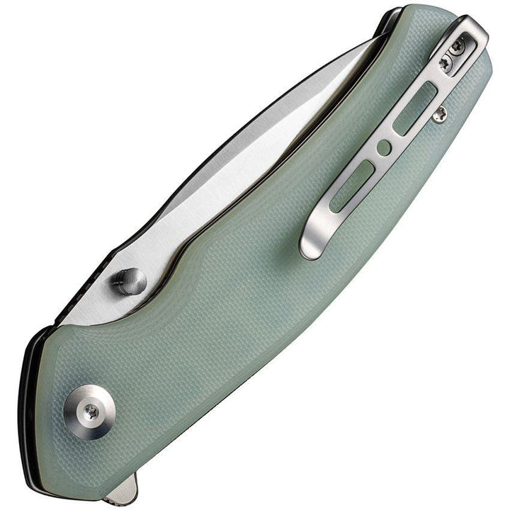 SENCUT Slashkin Linerlock Jade G10 Satin D2 - Knives.mx