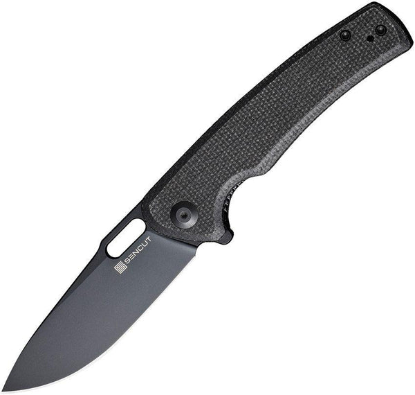 SENCUT Vesperon Linerlock Blackout Micarta 9Cr18MoV - Knives.mx