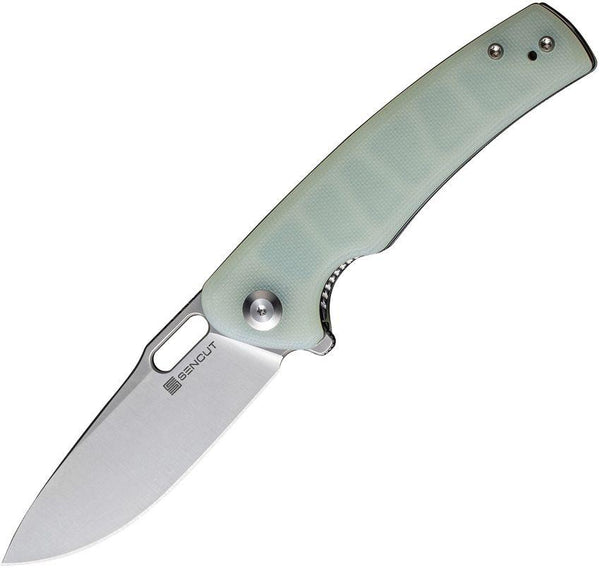 SENCUT Vesperon Linerlock Jade G10 Satin 9Cr18MoV - Knives.mx