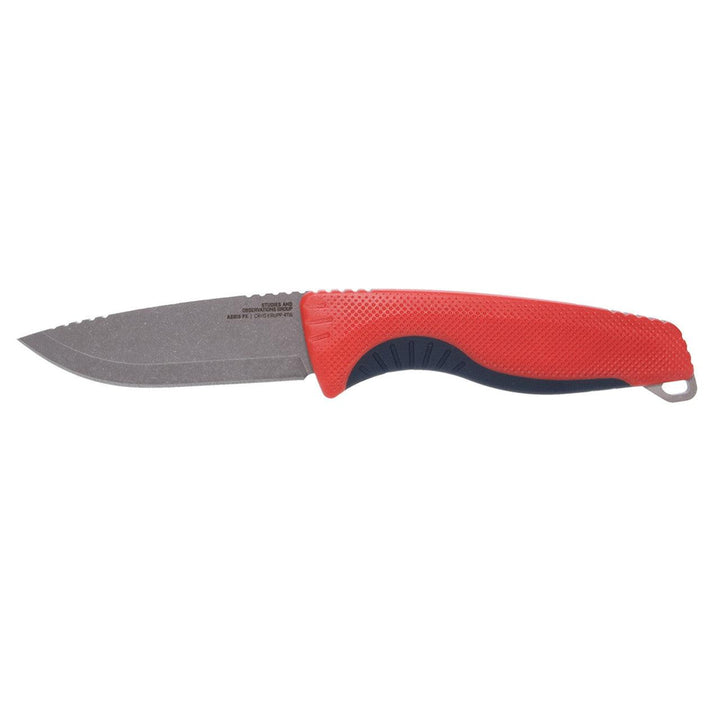 Sog Aegis FX Fixed Blade Red GRN Stonewash Drop Point CRYO 4116 Krupp - Knives.mx