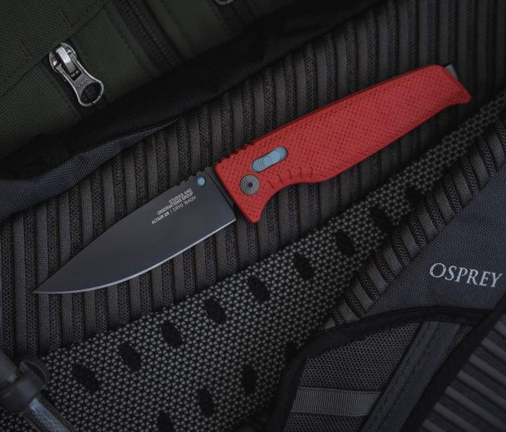 Sog Altair XR Lock Canyon Red GRN Bead Blast Drop Point CRYO 154CM - Knives.mx