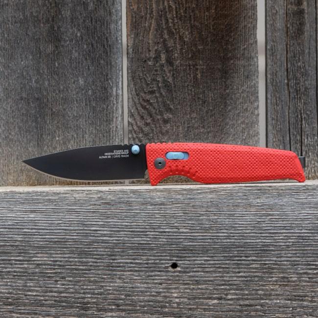 Sog Altair XR Lock Canyon Red GRN Bead Blast Drop Point CRYO 154CM - Knives.mx