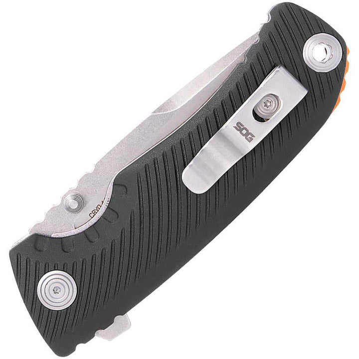 Sog Tellus ATK Linerlock A/O Black GRN Stonewash 440 - Knives.mx