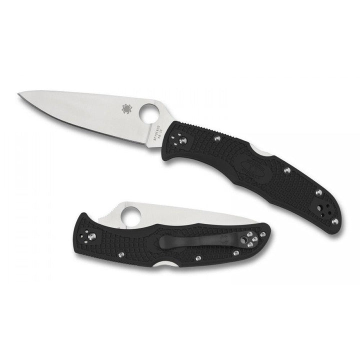 Spyderco Delica Lockback Flat Ground Black FRN VG-10 - Knives.mx