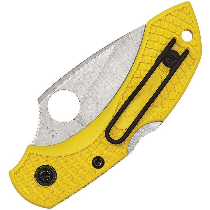 Spyderco Dragonfly 2 Lockback Yellow FRN Satin PlainEdge H2 - Knives.mx
