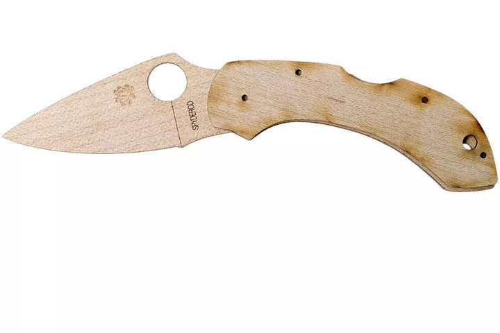 Spyderco Dragonfly C28 Wooden Knife Kit (Madera) - Knives.mx