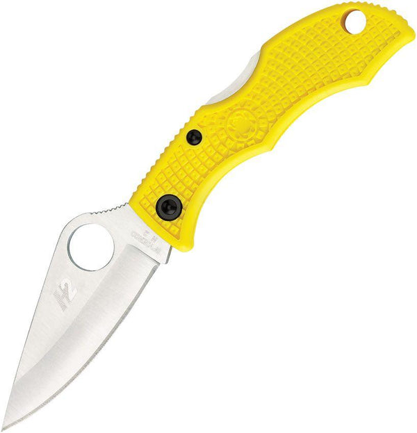 Spyderco Ladybug 3 Salt Lockback Yellow FRN PlainEdge H2 - Knives.mx
