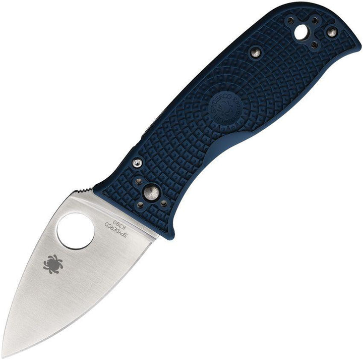 Spyderco Lil' Temperance 3 Blue FRN Satin PlainEdge K390 - Knives.mx