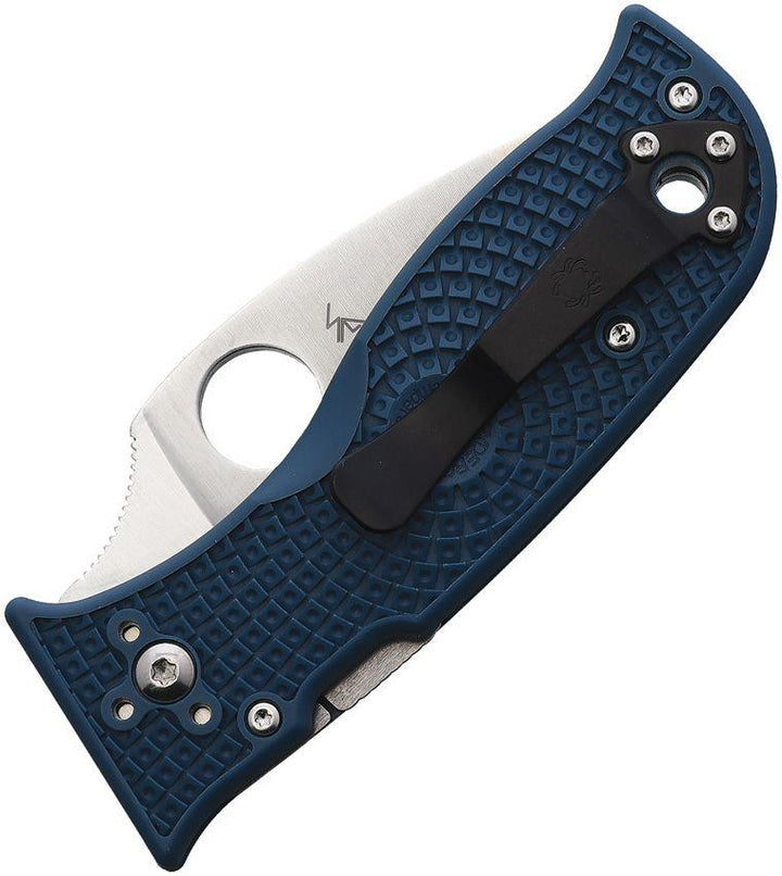 Spyderco Lil' Temperance 3 Blue FRN Satin PlainEdge K390 - Knives.mx