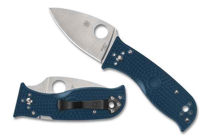 Spyderco Lil' Temperance 3 Blue FRN Satin PlainEdge K390 - Knives.mx