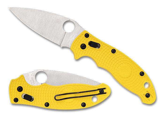 Spyderco Manix 2 Lightweight Salt Ball Bearing Yellow FRCP Satin CPM® MagnaCut - Knives.mx