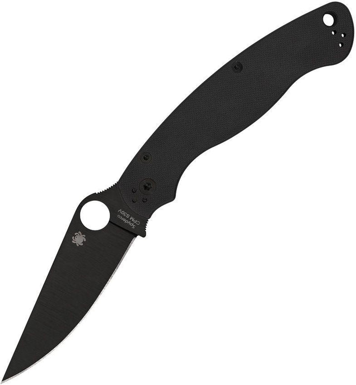 Spyderco Military 2 Compression Lock Black G10 DLC Coasted CPM S30V - Knives.mx