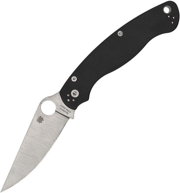 Spyderco Military 2 Compression Lock Black G10 Satin PlainEdge CPM S30V - Knives.mx