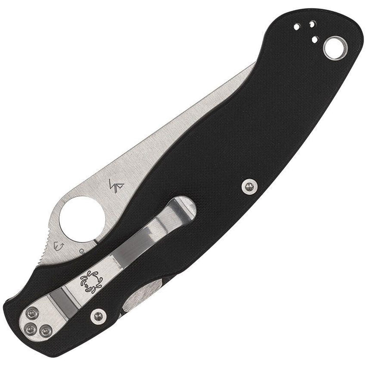 Spyderco Military 2 Compression Lock Black G10 Satin PlainEdge CPM S30V - Knives.mx