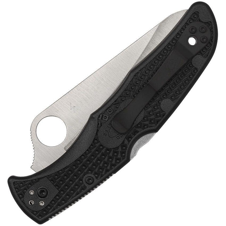 Spyderco Pacific Salt 2 Lockback Black FRN Satin SpyderEdge H2 - Knives.mx