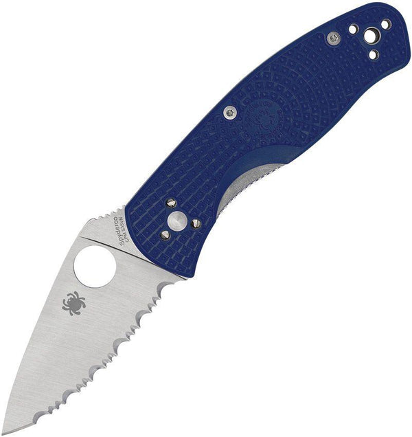 Spyderco Persistence Linerlock Blue FRN Satin SpyderEdge CPM S35VN - Knives.mx