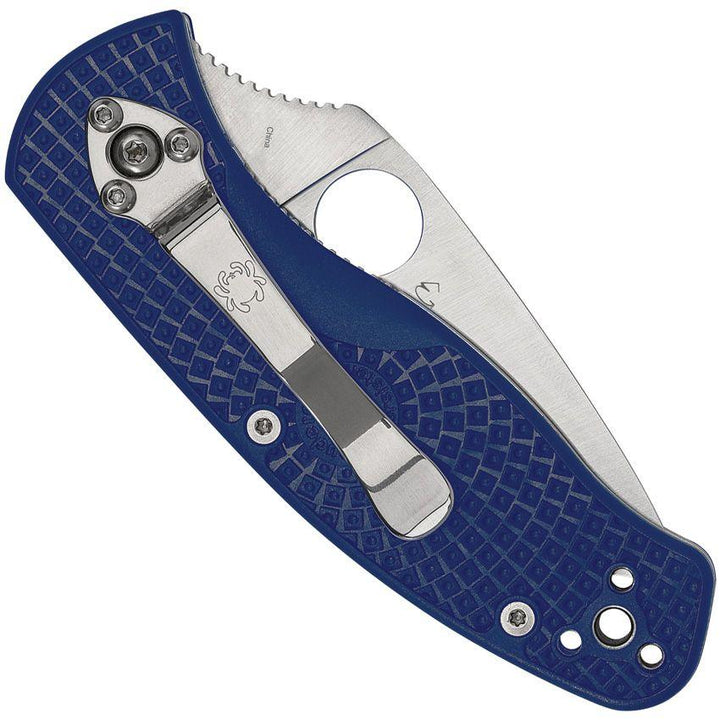 Spyderco Persistence Linerlock Blue FRN Satin SpyderEdge CPM S35VN - Knives.mx