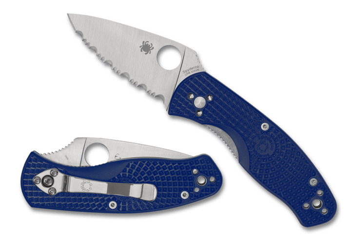 Spyderco Persistence Linerlock Blue FRN Satin SpyderEdge CPM S35VN - Knives.mx