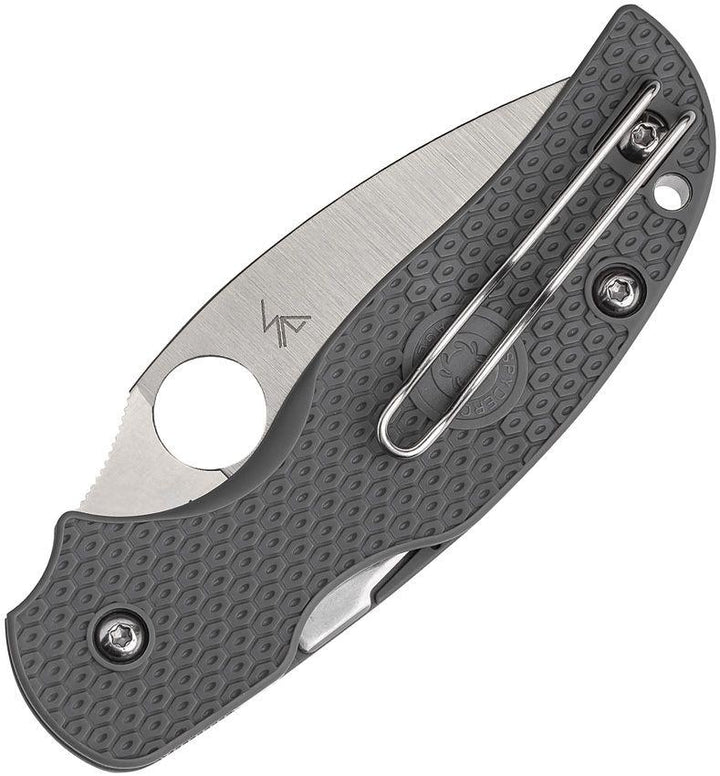 Spyderco Sage 5 Compression Lock Gray FRN Satin Maxamet - Knives.mx