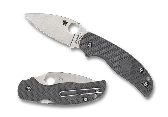 Spyderco Sage 5 Compression Lock Gray FRN Satin Maxamet - Knives.mx