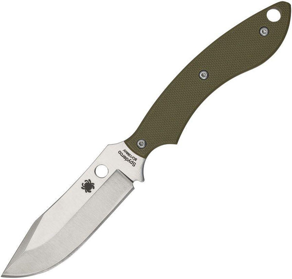 Spyderco Stok Bowie OD Green G10 8Cr13MoV - Knives.mx