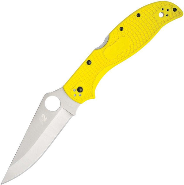 Spyderco Stretch 2 XL Lightweight Salt Back Lock Yellow FRN Satin PlainEdge H2 - Knives.mx