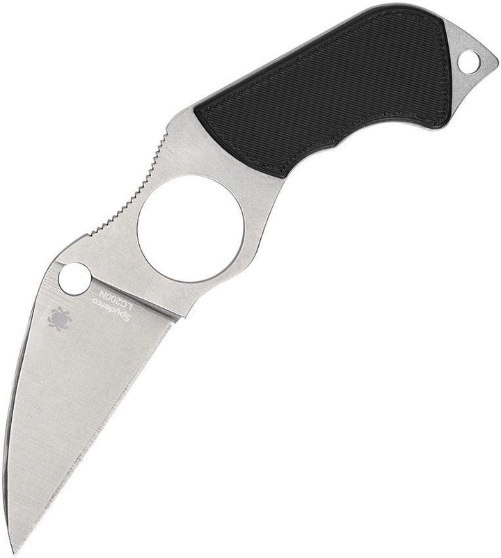 Spyderco Swick 6 Fixed Blade Black G10 Wharncliffe PlainEdge LC200N - Knives.mx