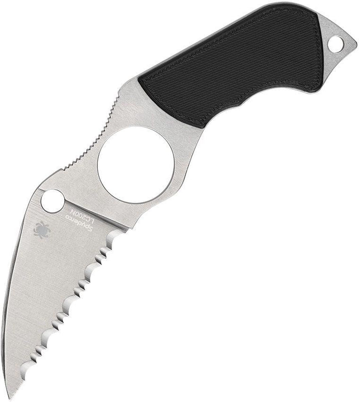 Spyderco Swick 6 Fixed Blade Black G10 Wharncliffe SpyderEdge LC200N - Knives.mx