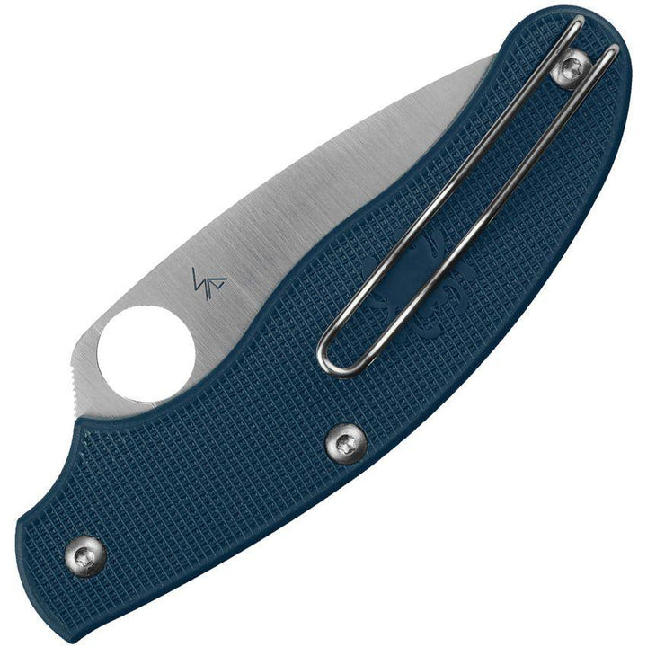 Spyderco UK Penknife Cobalt Blue FRN Satin CPM SPY27 - Knives.mx