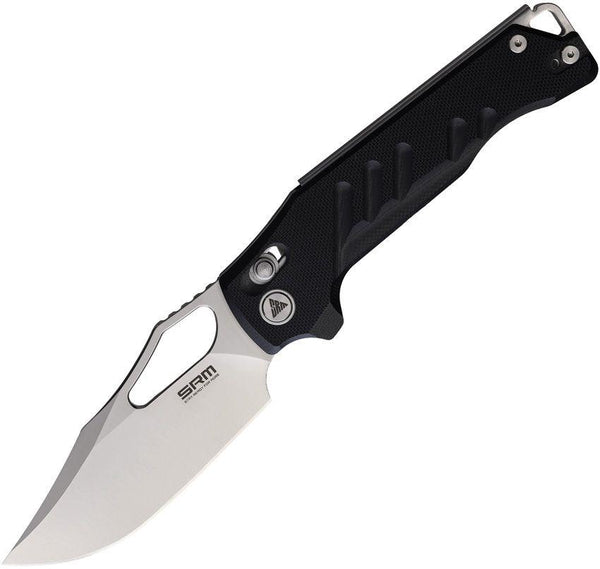 SRM Knives 283X Ambi Lock Black G10 Brushed D2 - Knives.mx