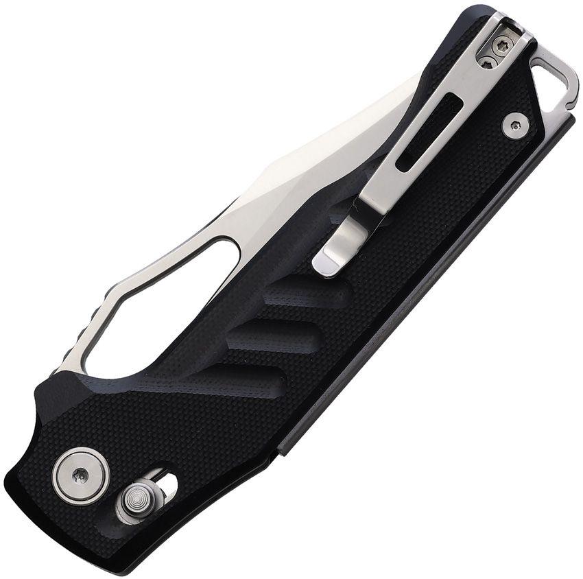 SRM Knives 283X Ambi Lock Black G10 Brushed D2 - Knives.mx