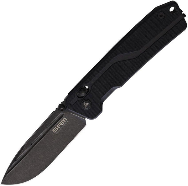 SRM Knives Rubik Ambi Lock Blackout G10 Stonewash 10Cr15CoMoV - Knives.mx