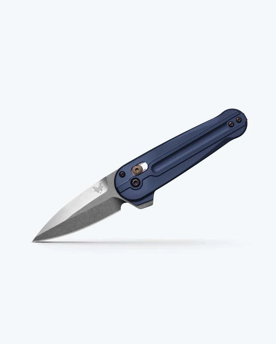 Benchmade Lowden™ | Crater Blue Aluminum Satin M390