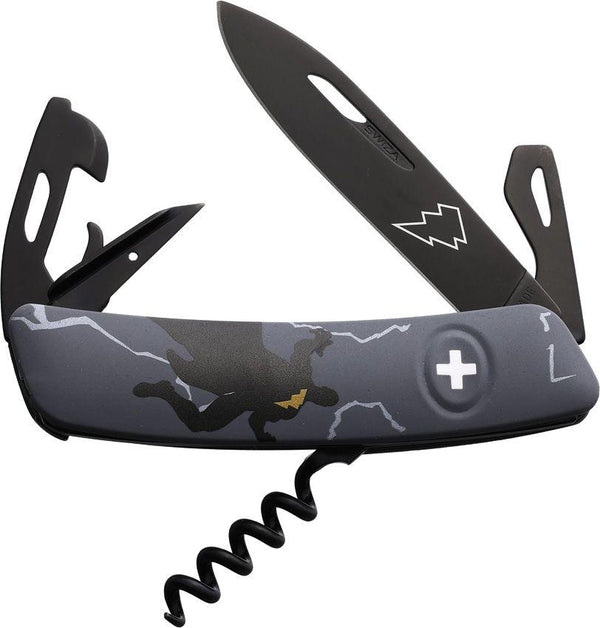 Swiza D03 Pocket Knife Black Adam Edition - Knives.mx