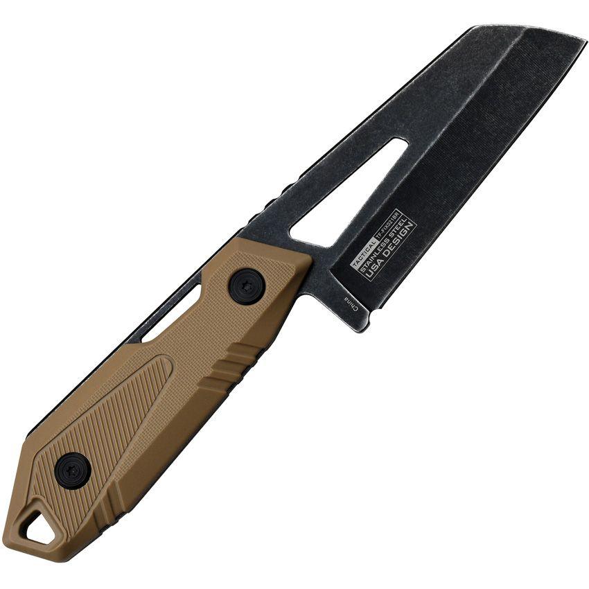 Tac Force Fixed Blade Brown G10 Black Stonewash Wharncliffe - Knives.mx