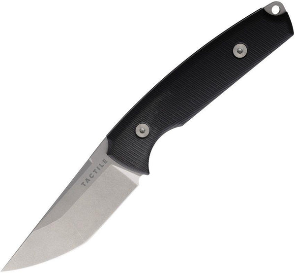 Tactile Knife Company Dreadeye Fixed Blade Black G10 Stonewash Tanto MagnaCut - Knives.mx