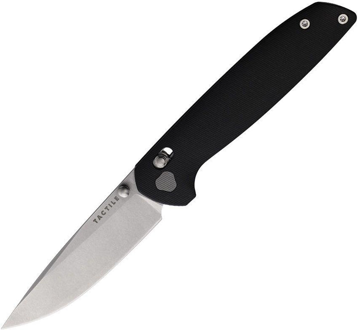 Tactile Knife Company Maverick Crossbar Lock Black Micarta Satin CPM MagnaCut - Knives.mx