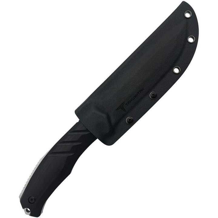 Takumitak Exit Point Fixed Blade Black G10 Satin D2 - Knives.mx