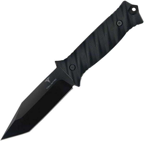 Takumitak Fulcrum Fixed Blade Black G10 TiNi Coated Tanto D2 - Knives.mx