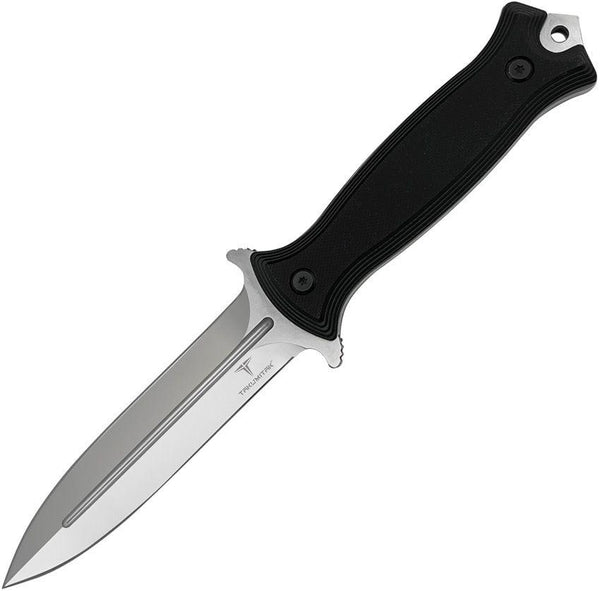 Takumitak Havoc Fixed Blade Black G10 Satin Spear Point D2 - Knives.mx